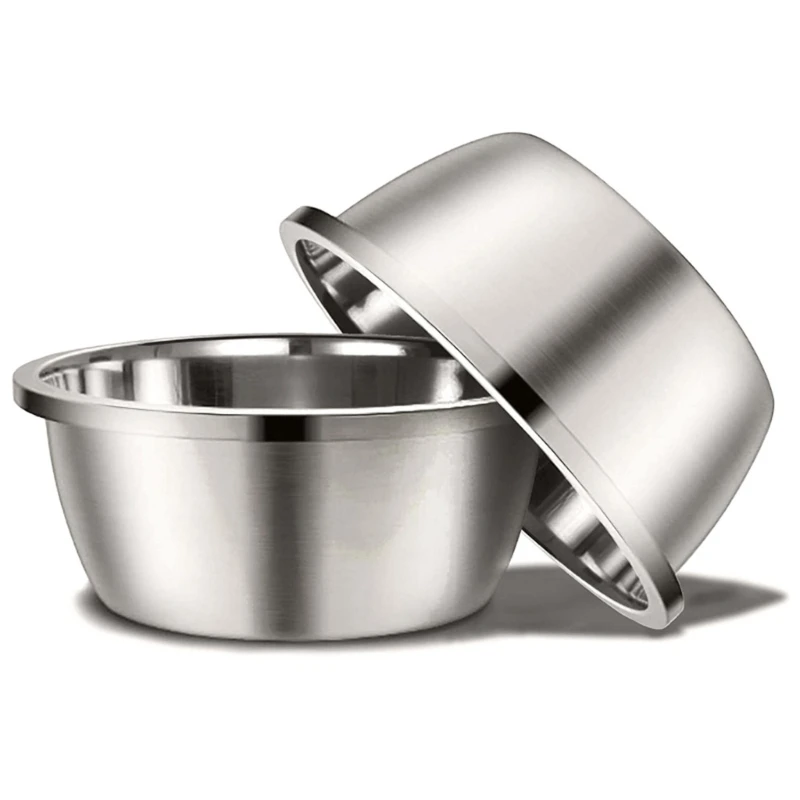 Stainless Steel Dog and for Cat Bowls Heavy Duty Replacement Feeder Bowl 4 Sizes