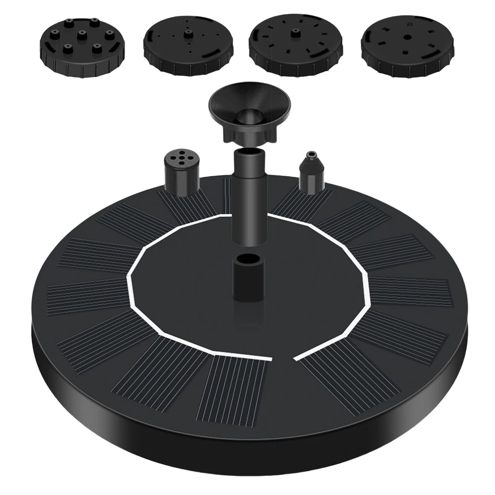 

Solar Fountain Floating Water Fountain Pump Flower Bird Bath Fountain for Outdoor Garden Pond Pool