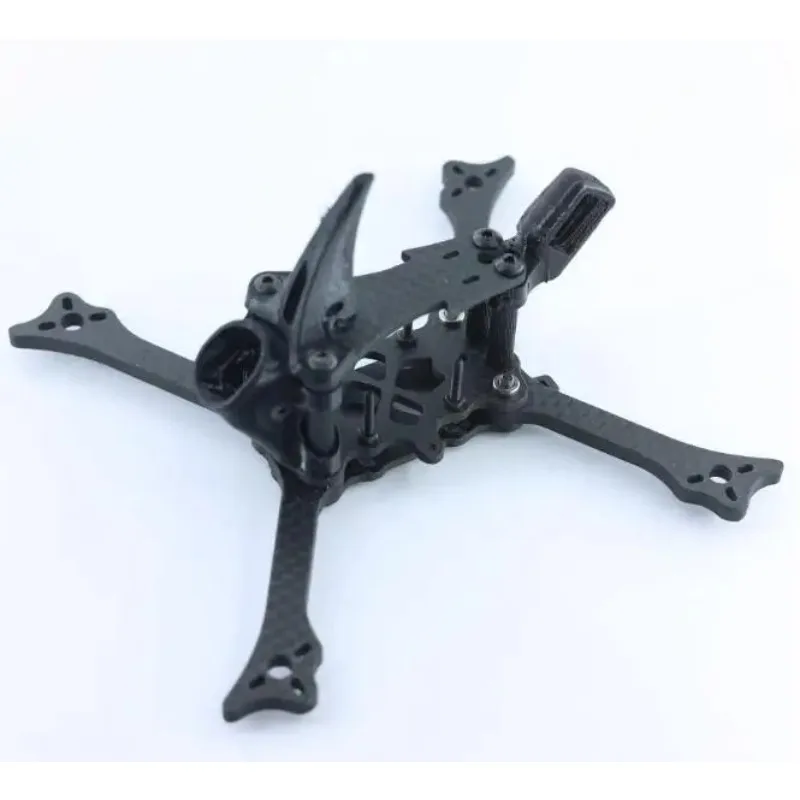 CAESAR 136mm 3inch T700 Carbon Fiber Racing Frame Kits 4mm Arm Support Foxeer vista HD camera for RC FPV Racing Car view 2