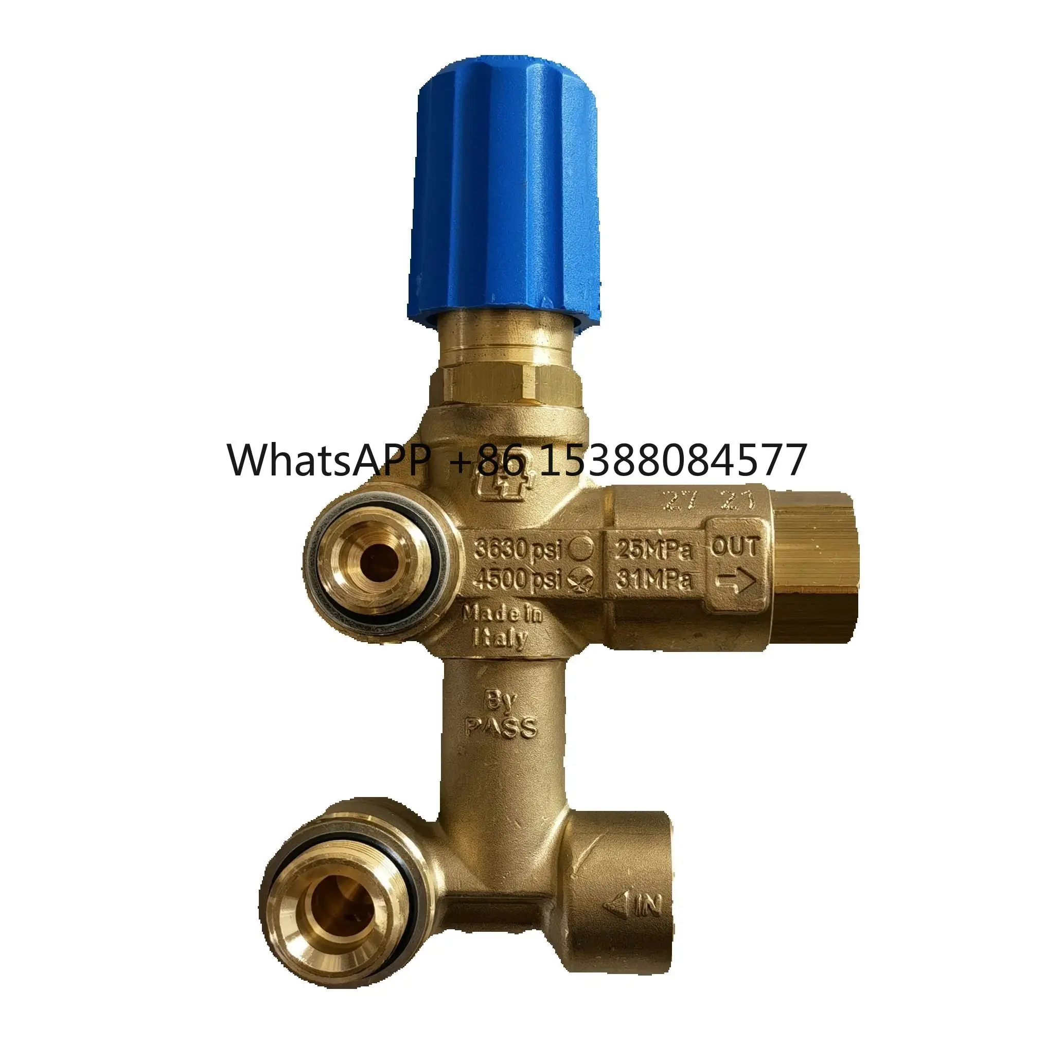 

TECOMEC VRF2 By-pass Unloader Valve 30LPM 280Bar Brass Pressure Regulator Pressure Regulating Valve for Triplex Plunger Pump