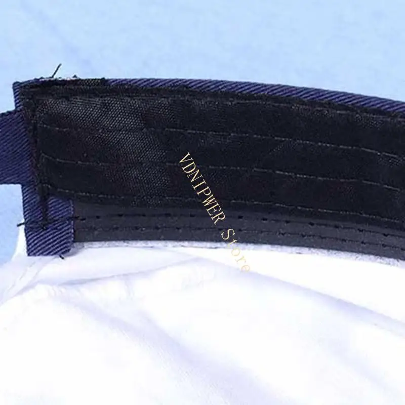 特大のブリムコットンキャップ刺繍デザインユニセックスセーラーアウトドアアクティビティD08E