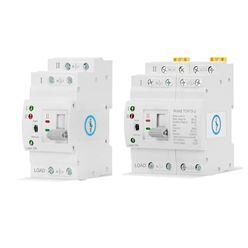 

Y166 Household Automatic Transfer Switches Doublke Power Din Mounted Automatic Transfer Switches Quick Installation