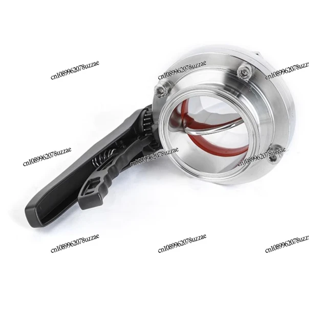 Stainless Steel Duckbill Quick Loading Butterfly Valve Sanitary Grade Manual Clamp Type Chuck 316