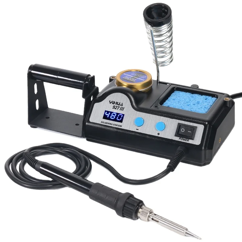 YIHUA 927-III Adjust Temperature Soldering Iron Station Function Welding Repair Tools Solder Roll Holder Iron Soldering Station