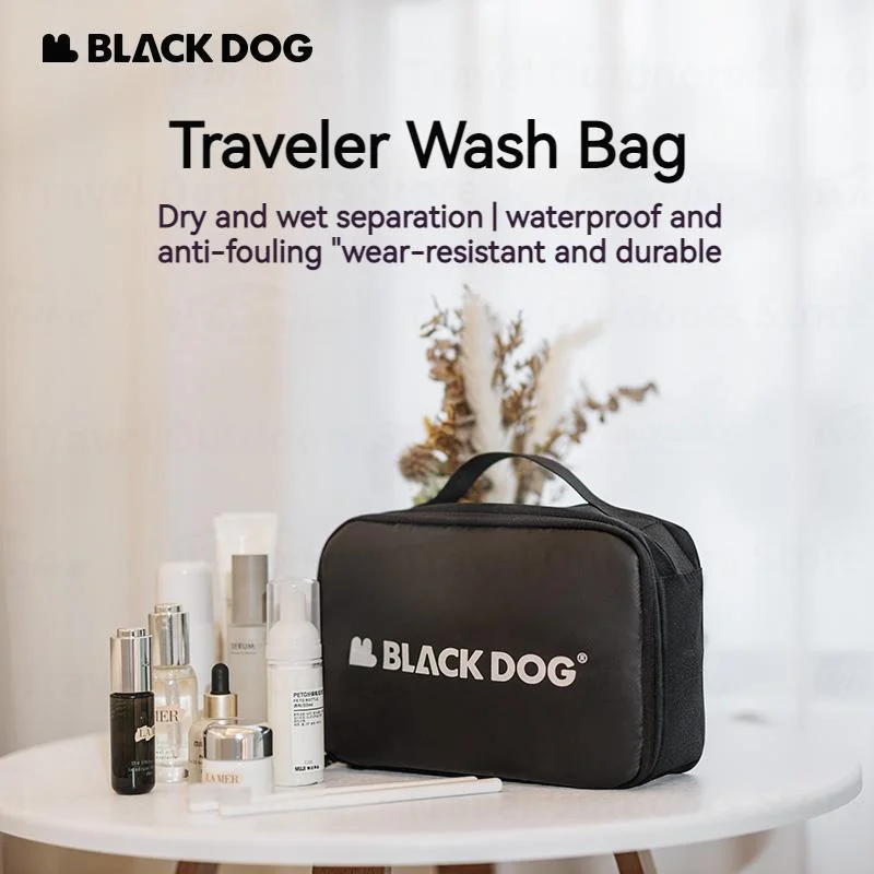 Naturehike Blackdog Travel Wash Bag 3L High Capacity Waterproof Ultra-light Portable Outdoor Swim Dry-wet Separation Makeup Bag