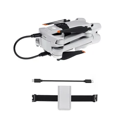 2 in1 Set For DJI Cellular 4G Module Mounting Fixed Strap With Data Cable For DJI Mini 3 Pro Cellular Module Drone Accessories