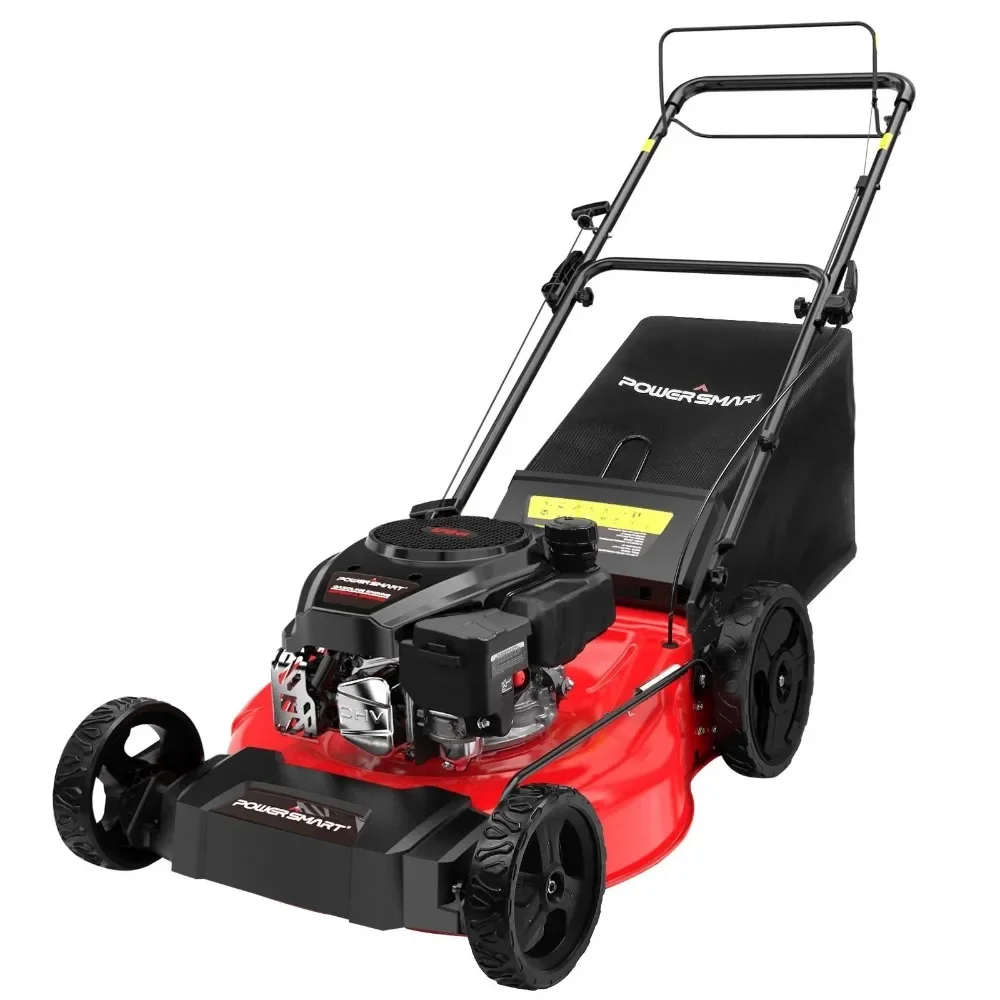 21-Inch Gas Self Propelled Mower 170cc 4-Cycle Engine 3-in-1 Mower 6-Position Height Adjustment Make Cutting Quickly and Easily