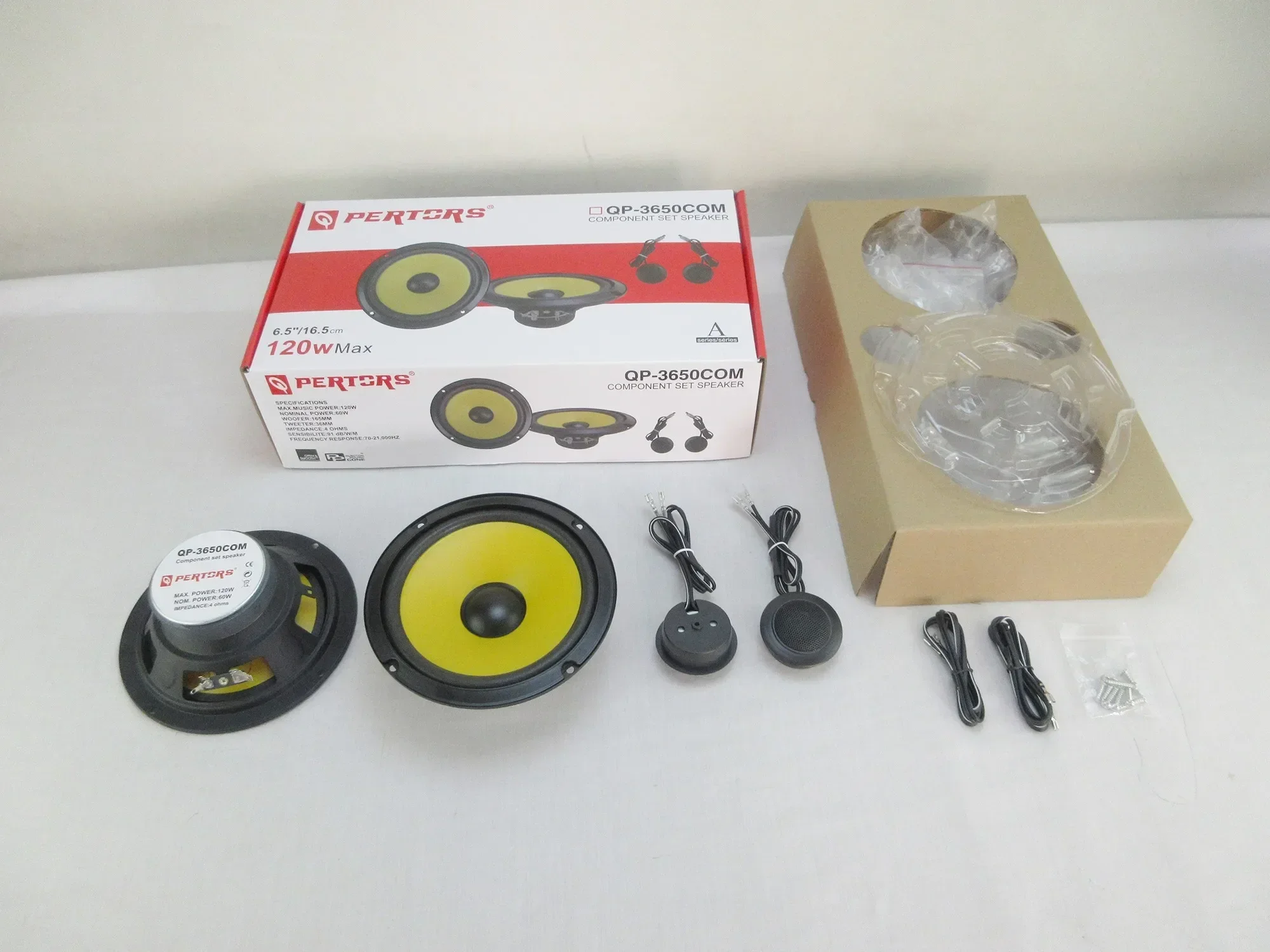 

1set 6.5 Inch Full Frequency Combination Coaxial Speakers Kit with Tweeters Audio Sound System for Car Refit 6.5" Speaker Set