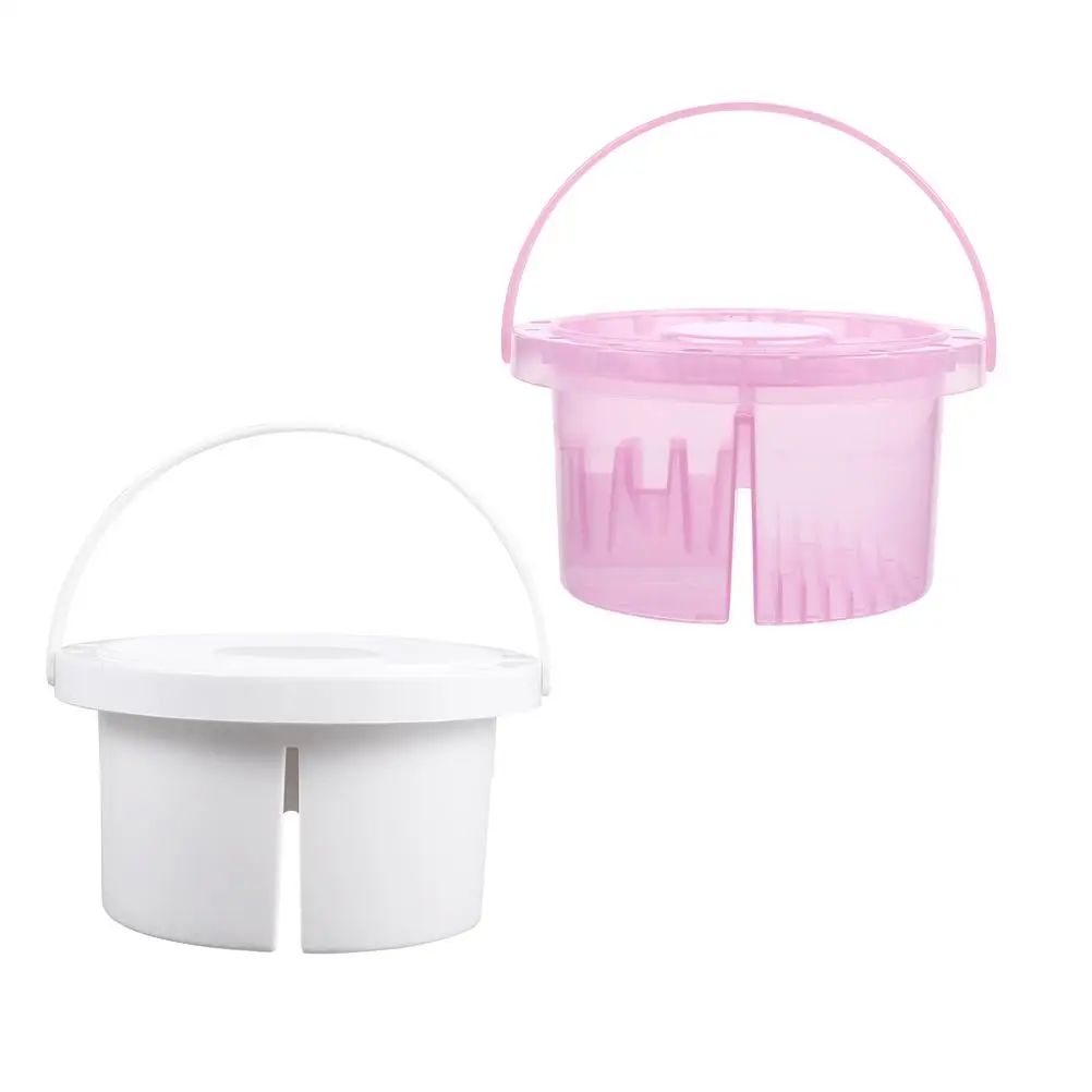 

2Pcs Shabu Bucket Multi-functional Caddy Artist Brush Basin Paint Washing Station Reusable Eco-friendly Plastic Supplies