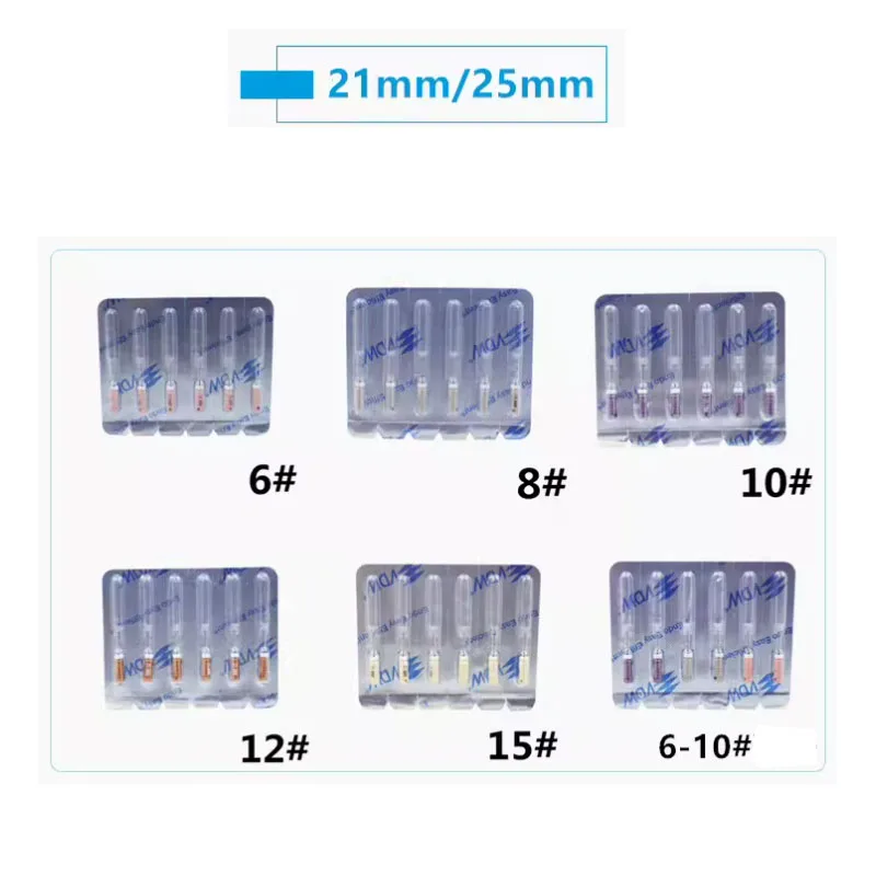 Size 6/8/10/12/15 VDW STERILE C-PILOT Files 19mm 21mm 25mm VDW C-Pilot Files Endo Files Dental Root Canal Files VDW C Pilot