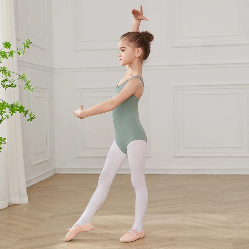 สาวบัลเล่ต์ Leotards บัลเล่ต์ชุดบอดี้สูท Tutu ชุดเด็กเต้นรํา Leotards ยิมนาสติก Dancewear Balleriana เสื้อผ้านุ่ม Camisole