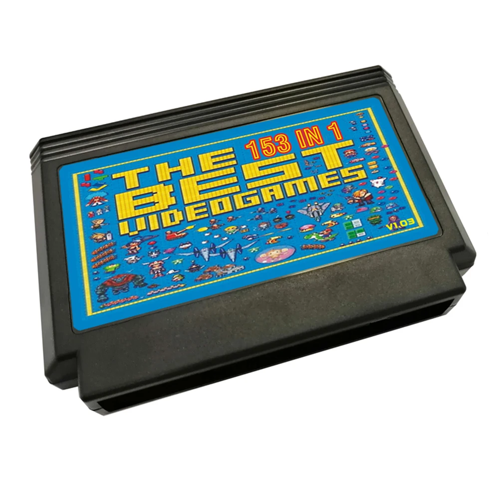 

153 In 1 Retro Game FC Cartridge For Family Computer 8 Bit Muilt Game Cartridge Famicom