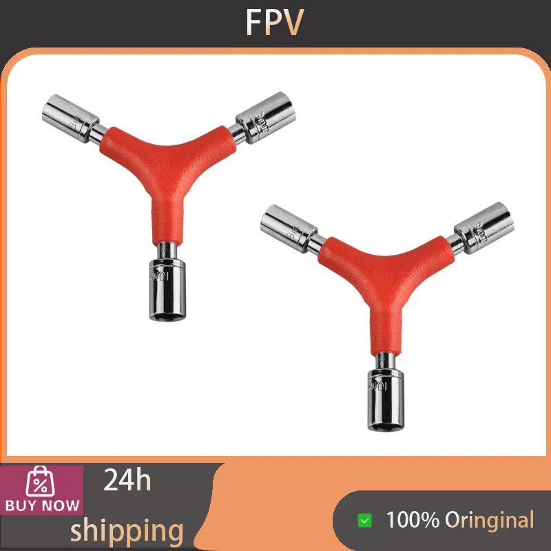 FPV Socket Wrench, 8/9/10mm Hex Spanner for Quadcopter Multirotor RC Model Bullet Nut, Portable Quick Release Prop Remover Tool