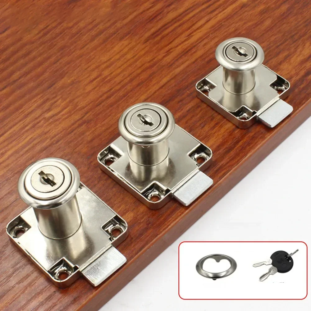 2Pcs Cabinet Lock Sets 40*40mm Cam Drawer Lock Door Furniture Cabinet Letter Mailbox Cupboard Lock 2Locks 4Keys