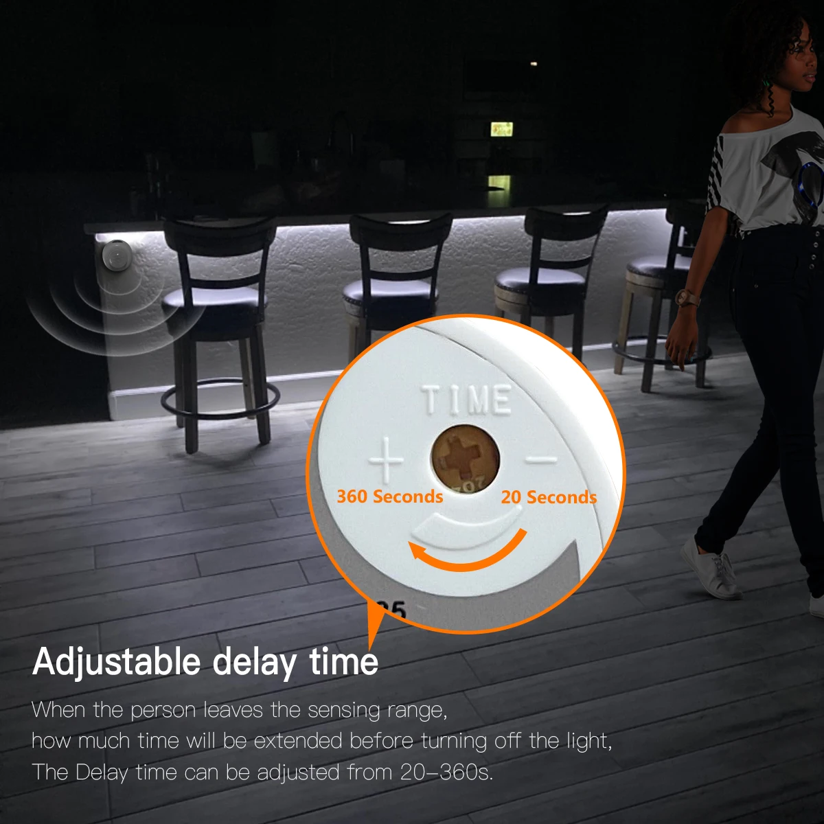 الذكية PIR محس حركة USB 5 فولت COB النيون قطاع ضوء تأخير الوقت قابل للتعديل العمل في الليل/الظلام فقط لغرفة النوم الممر الدرج