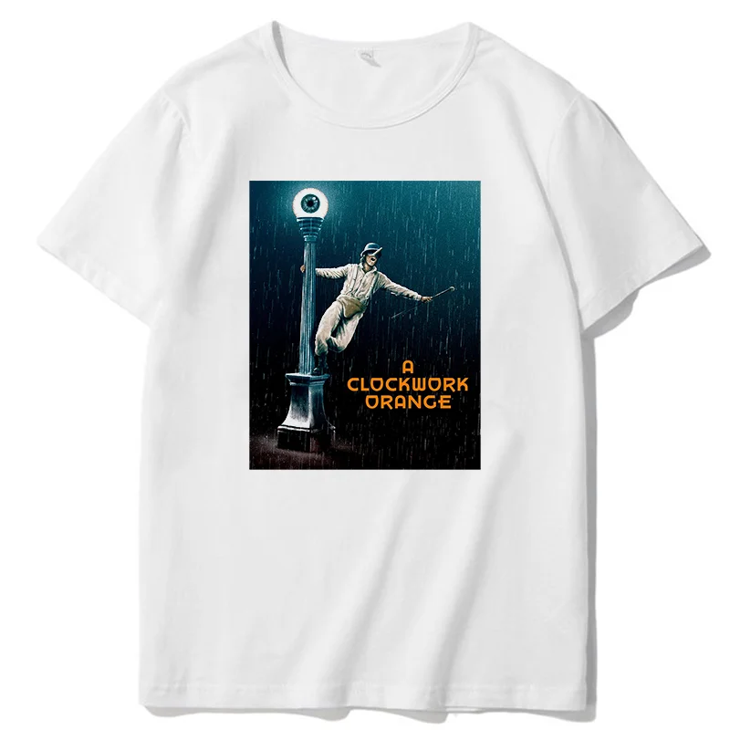 A Clockwork Orange Alex Droogs Ultraviolence Kubrik Korova Milk Uhrwerk Graphic T Shirts Short Sleeve t-shirts Men Clothing