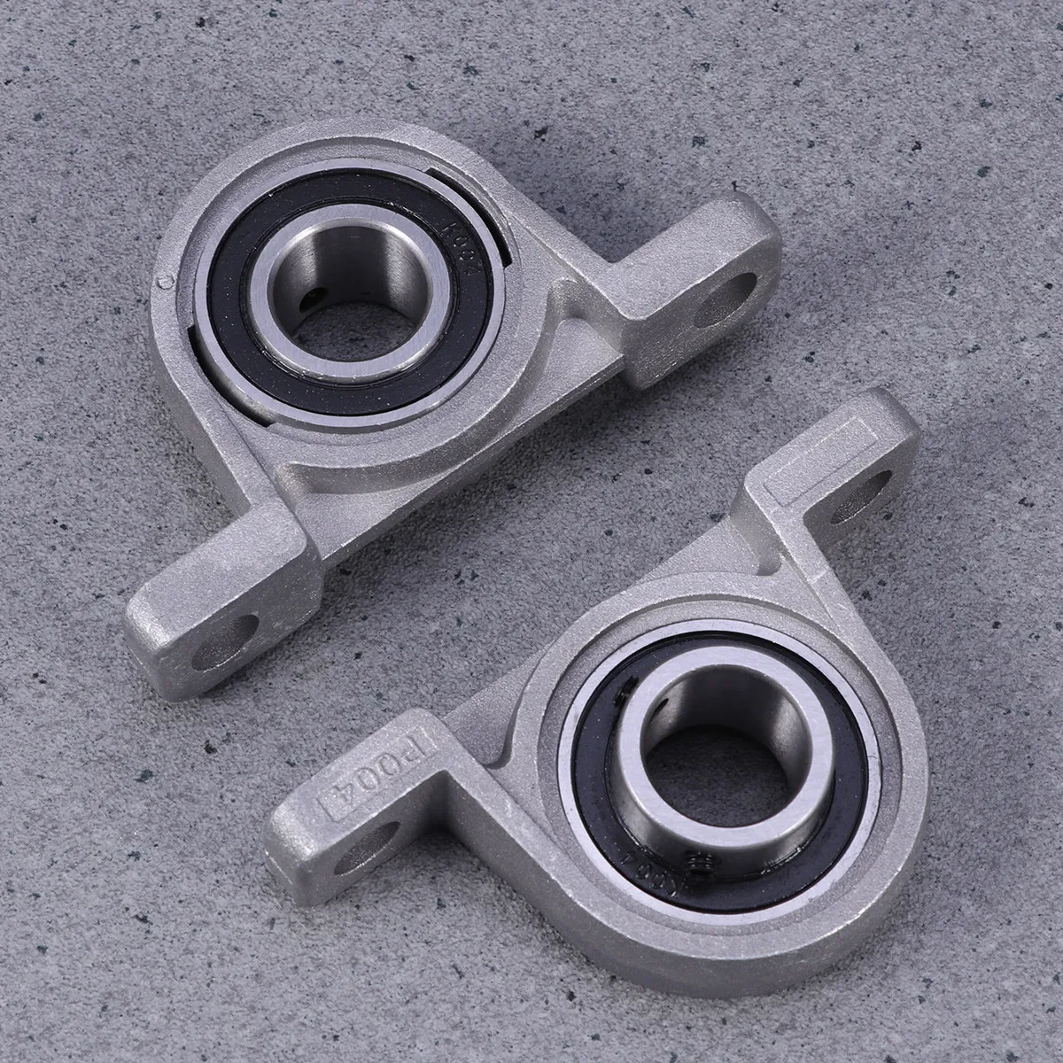2Pcs Vertical Bearing Zinc Alloy Pillow Block Flange Deep Groove Ball Bearing 20Mm Inner Diameter for Machinery