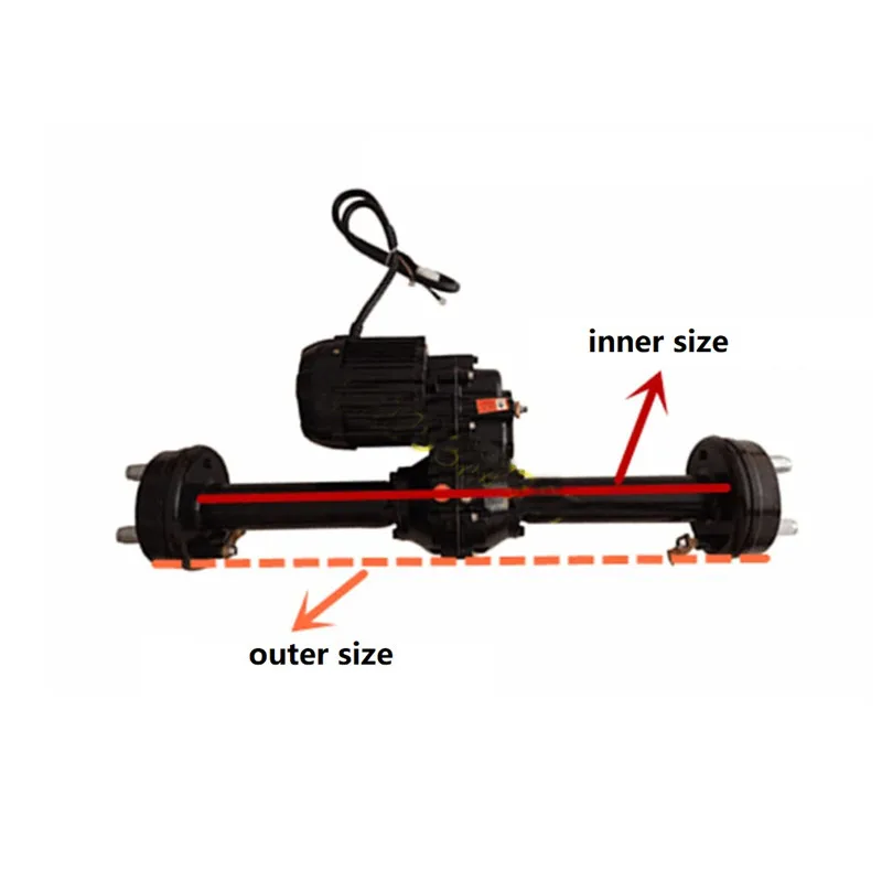 High-power 8000W 72V three-wheeled electric vehicle rear axle assembly modification universal full set conversion kits