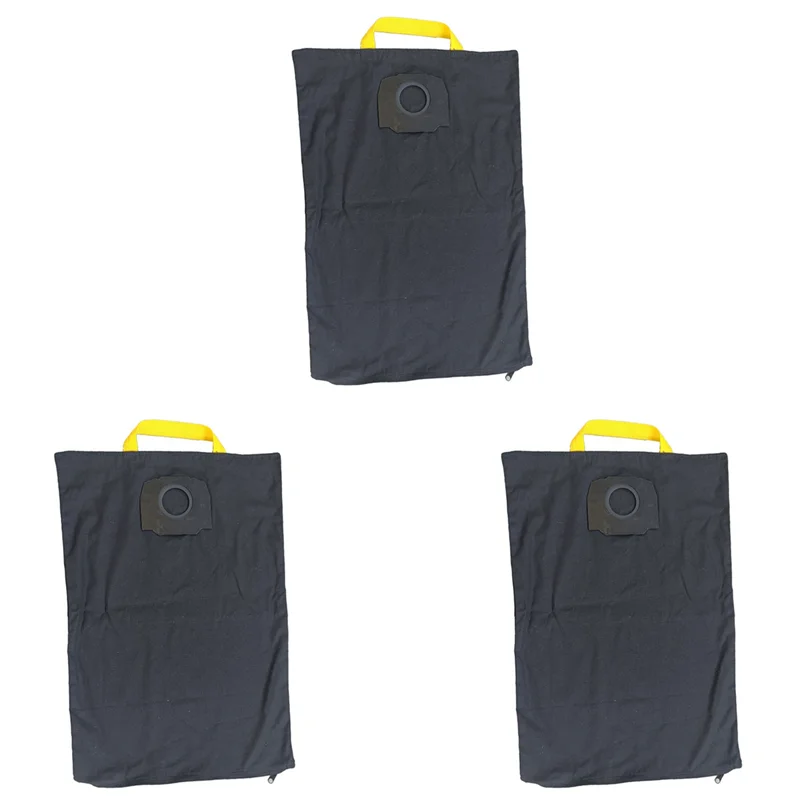 ABUD-3X Parti per aspirapolvere Sacchetto per la polvere in tessuto Sacchetto filtro lavabile per Karcher WD4 WD5 WD6 Parti per aspirapolvere Premium Nero
