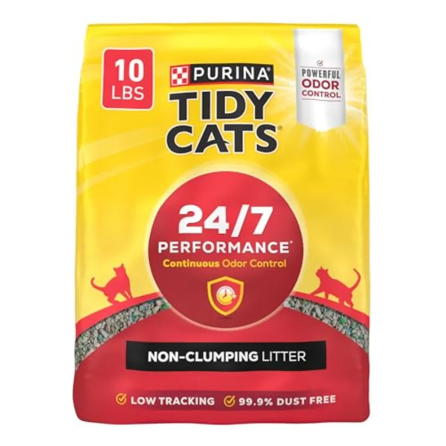 

Наполнитель для кошачьего туалета Purina 24/7 Performance Multi Cat Litter - 4 пакета по 10 фунтов для домов с несколькими кошками, контроль запаха, ультра-комкующийся