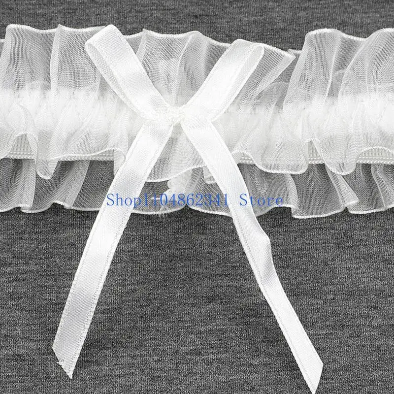 5asd Frauen Mädchen Sexy Spitze Blumen Braut Dessous Schleife Hochzeit Party Bein Strumpfband