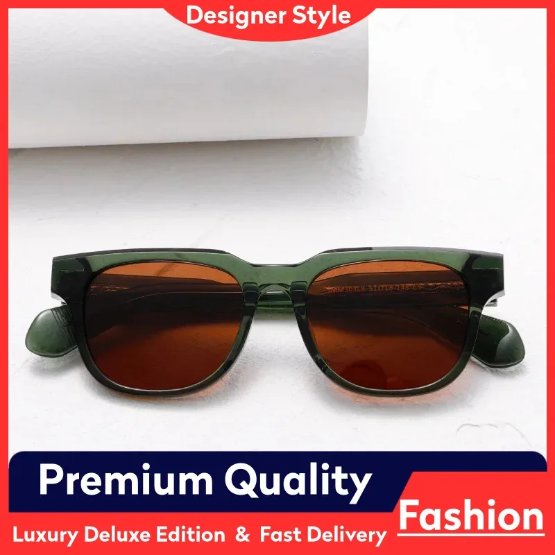 JMM 303lx 2025 New Marie Style Retro Acetate Sunglasses Men Women Mage Frame UV400 Protection Fashionable Sunshades Durable