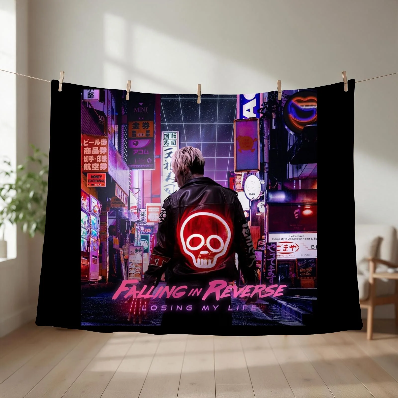 Losing my life Throw Blanket couch cozy soft plush fuzzy picnic outdoor blanket