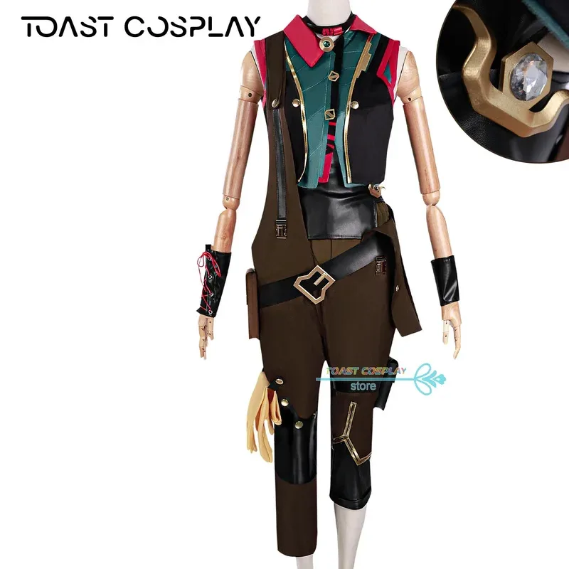 ジンクスコスプレ衣装笑ウォリックコスプレ制服ハロウィンパーティーロールプレイスーツ