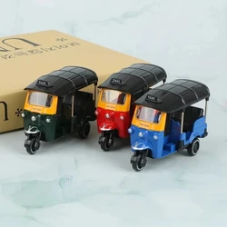 Metal Alloy Classic Tuk Tuk Taxi Bangkok India Tricycle Taxi Car Model Toy Diecast Vehicles Toys For Collection