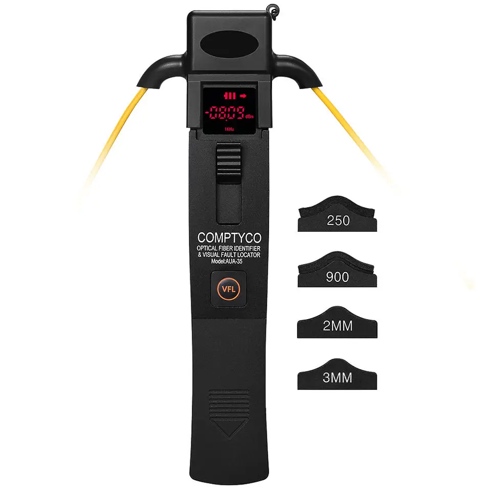 

Optic Fiber Identifier Live Fiber Optical Identifier 800nm-1700nm SM and MM fiber cable AUA-35 with 10MW VFL