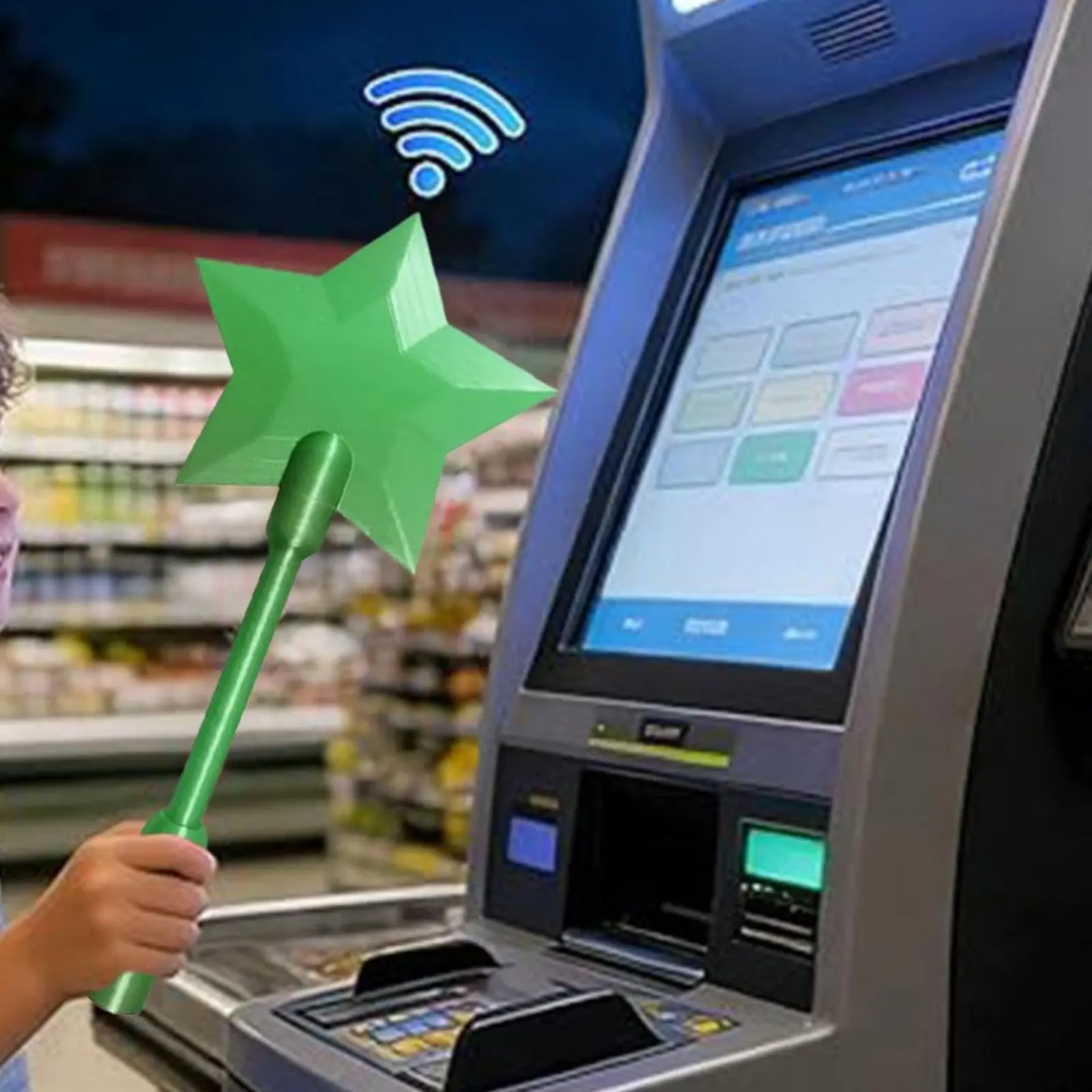 

Бесконтактный держатель для карт Tap to Pay: креативный дизайн, легкий, идеальный подарок, мистический стиль.