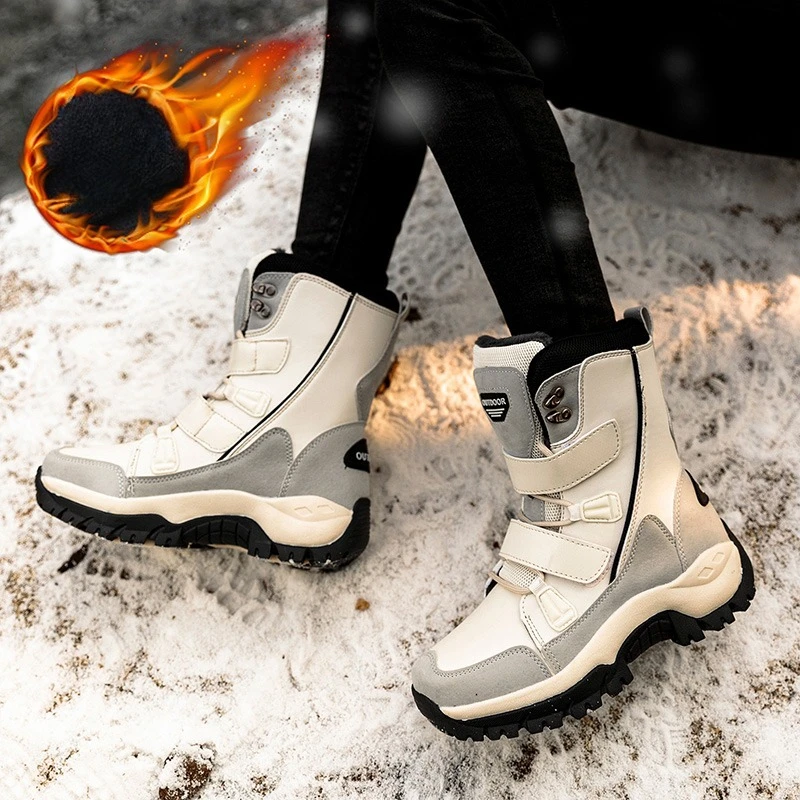 

Winter Outdoor Women's Shoes Casual Shoes Snow Boots Warm Fleece Windproof Durable Versatile Outdoor Boots for Daily Use