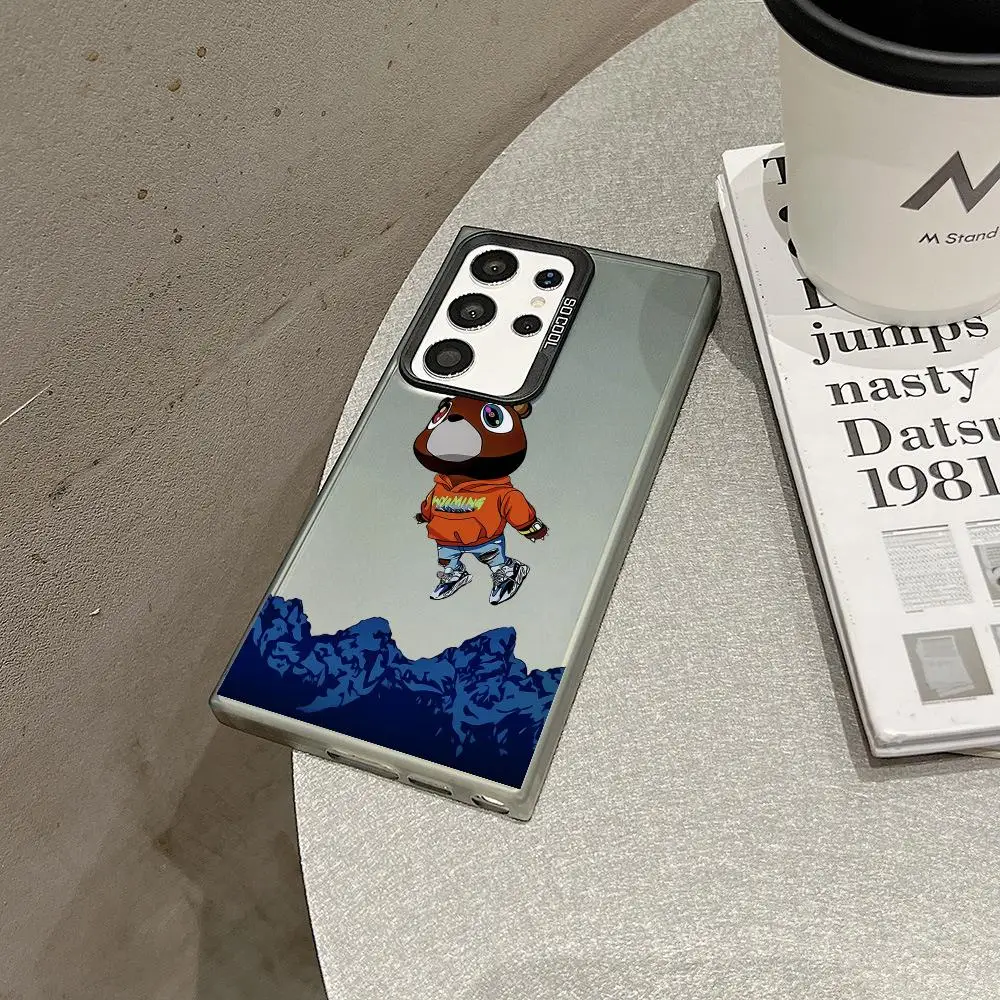 

Чехол для телефона K-Kanye W-West для Samsung Galaxy S25 S24 S23 Ultra S22 Plus S20 A55, противоударный защитный чехол IMD