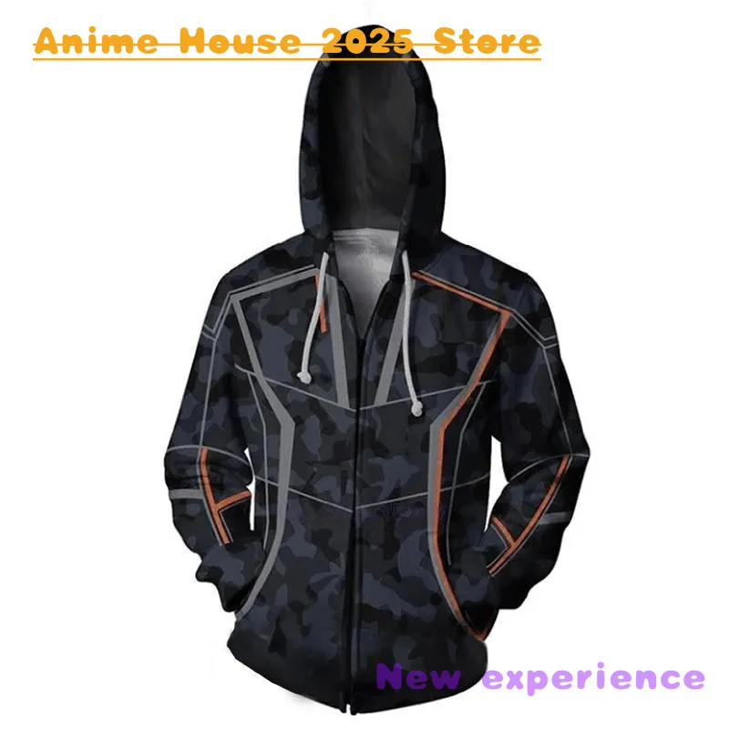 2025 animation costume Tony Stark cosplay costume iron men casual sweatshirt/pants camouflage hoodie jacket