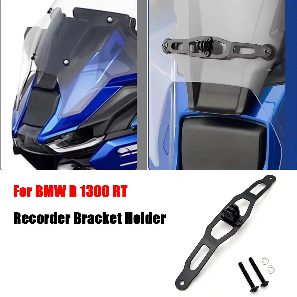 Motorcycle Windscreen Recorder Bracket Holder For BMW R 1300 RT RT 1300 R1300RT Camera Support For GoPro/Insta360/GoPro Hero