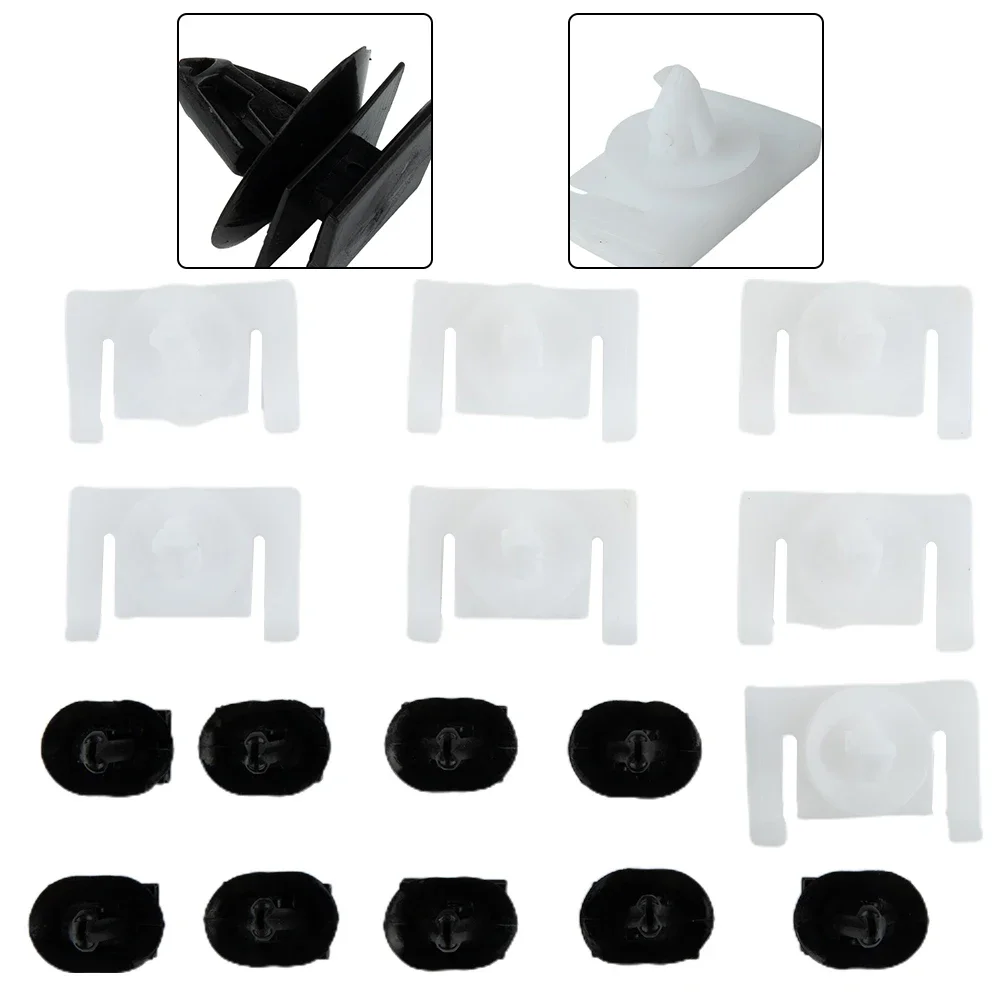 홀든 VE VF 코모도르 올 뉴 7 X 화이트 클립 및 9 X 블랙 클립, 16 사이드 스커트 클립, 92138807 92138808, 1 세트