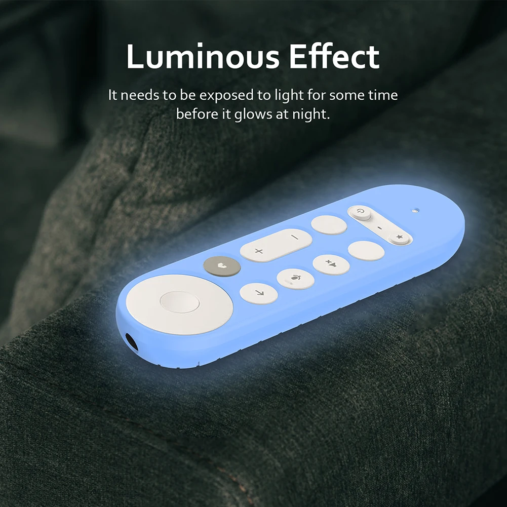 Silicone Remote Case Anti-Slip TV Remote Control Case with Lanyard Remote Protective Case Remote Cover for Google TV Streamer 4K view 4