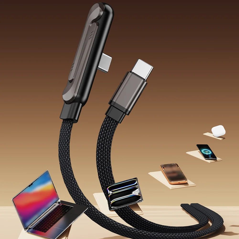 

1 шт., 1,5 м, 240 Вт, кабель для быстрой зарядки, оптимальная длина, встроенная подставка для телефона, длина для аксессуаров для передачи данных