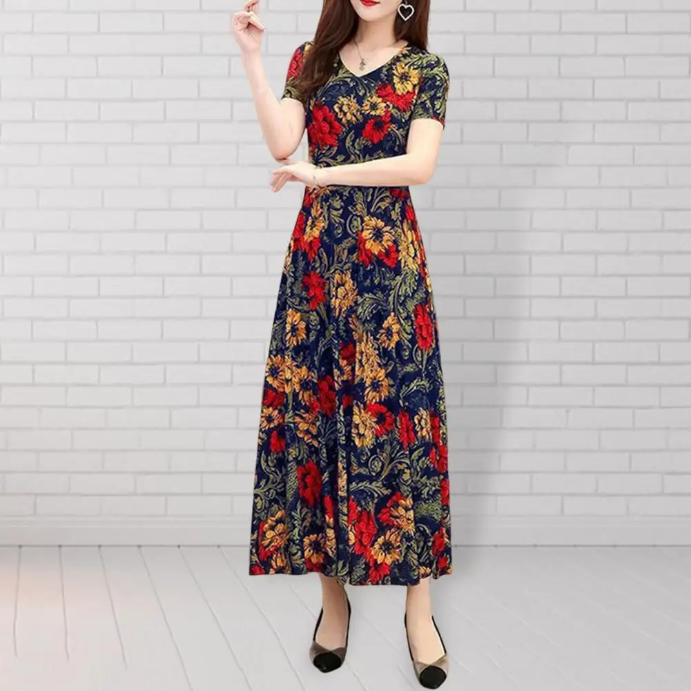 Women Maxi Dress Loose Summer Maxi Dress Colorful Summer Maxi Dress
