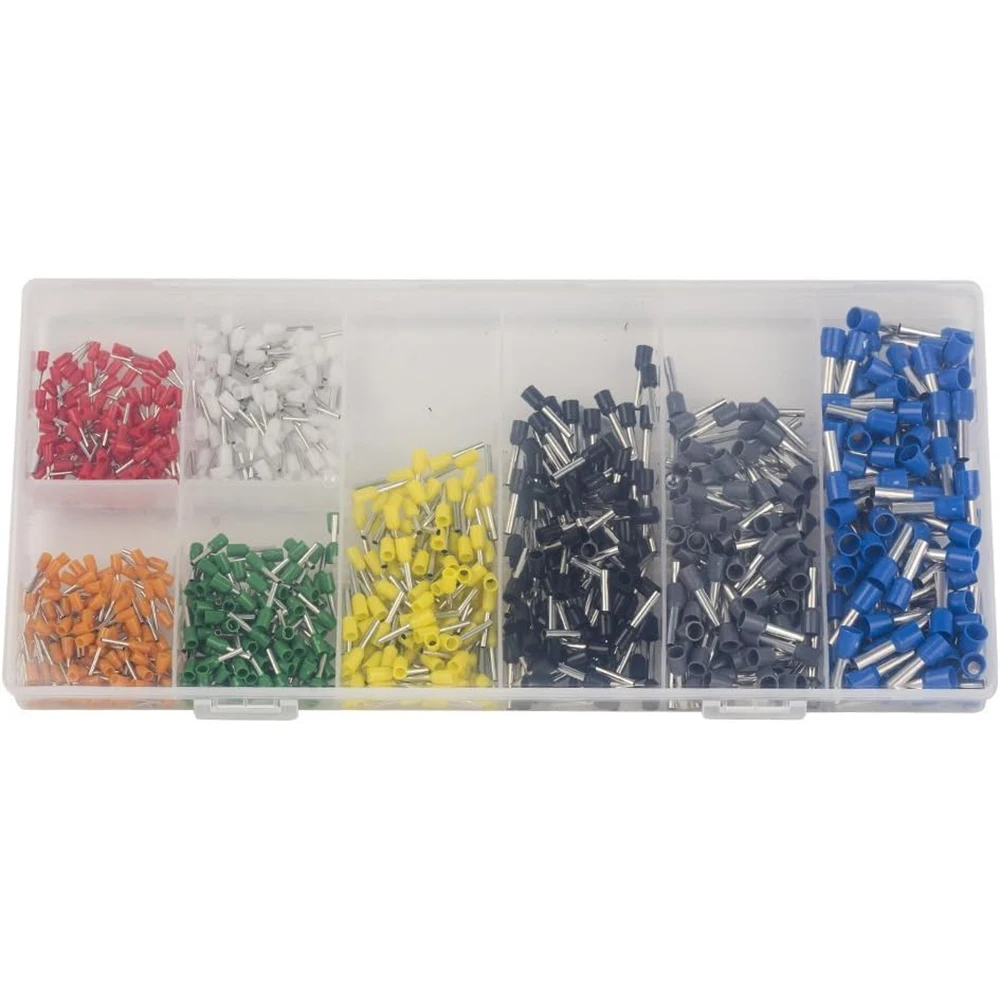 Wire ferrules Kits 800pcs pin terminals, Insulated Cord End Terminal Bootlace Cooper Ferrules 22-10AWG Kit