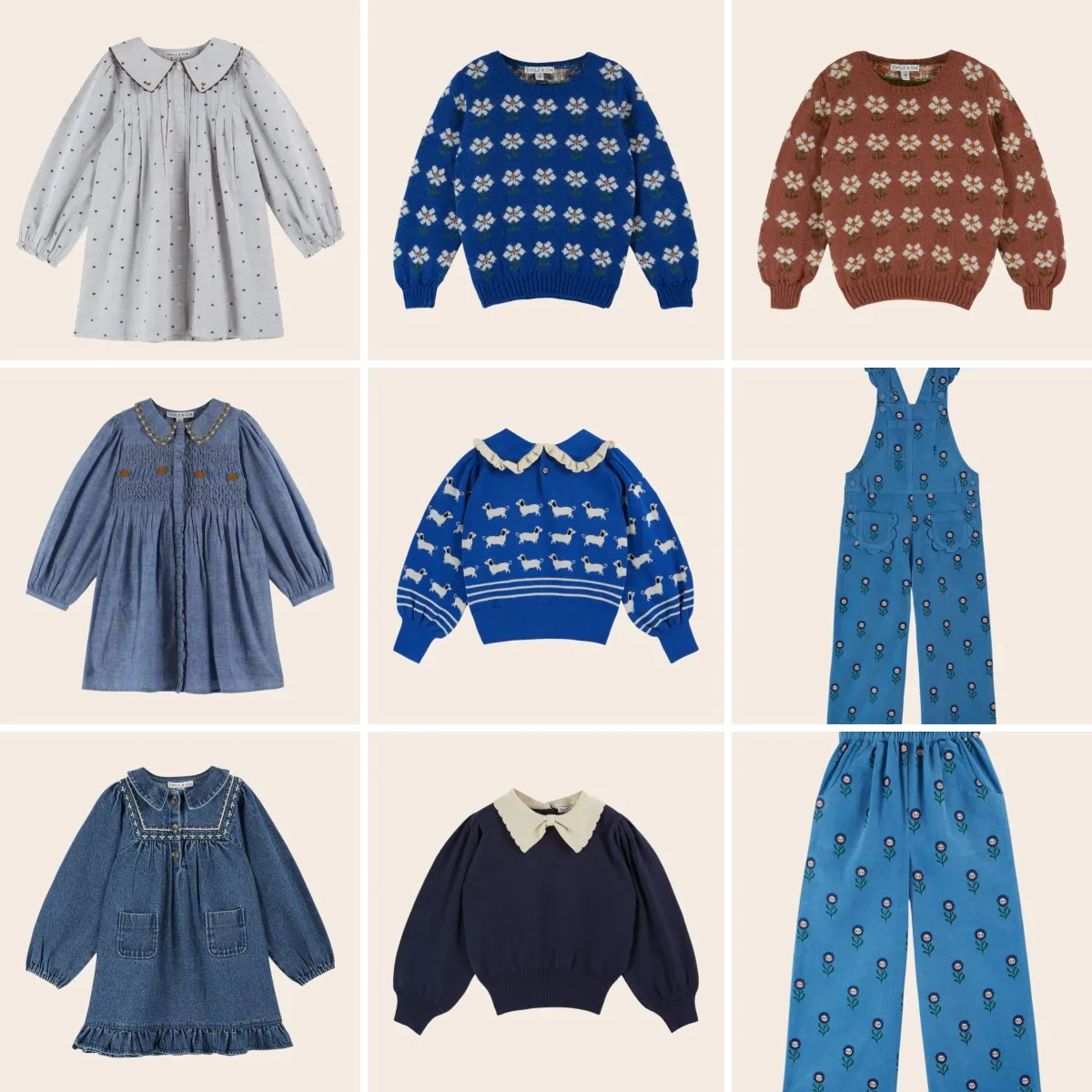 

25 Fall/Winter Children Flower Knitted Sweater Corduroy Flower Jumpsuit Pants Kids Girls Princess Dresses