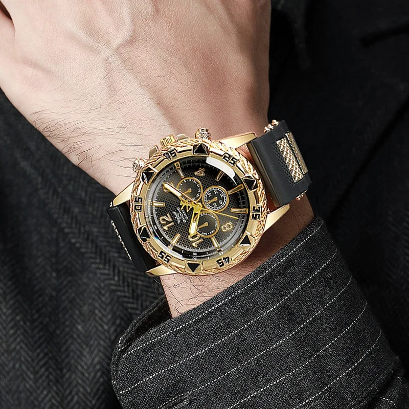 1PC ความประหลาดใจนาฬิกาลึกลับ Blind Box-นาฬิกาแฟชั่นผู้ชายลำลองซิลิโคนอนาล็อกควอตซ์นาฬิกาข้อมือผู้ชายนาฬิกาสปอร์ต