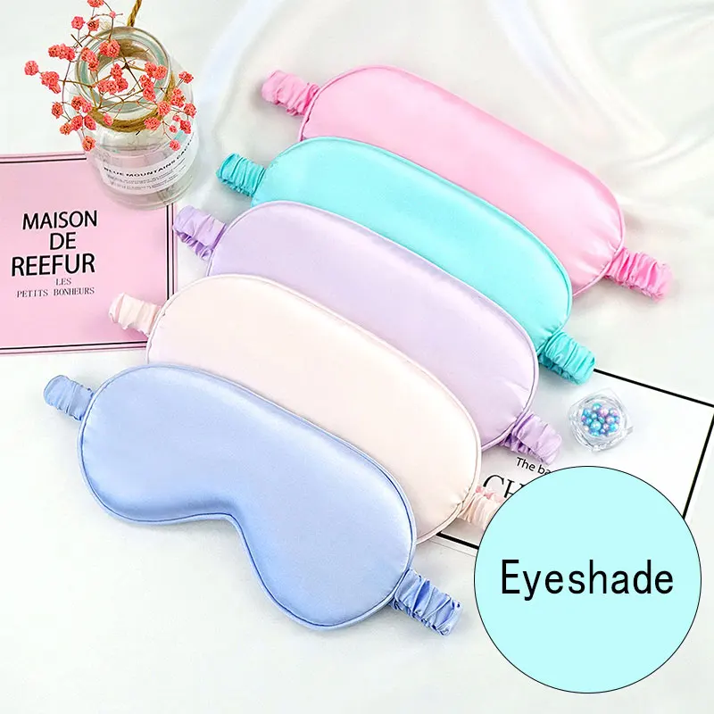 1Pc Eyeshade Sleeping Eye Mask Cover Eyepatch Blindfold Solid Portable New Rest Relax Eye Shade Cover Soft Pad