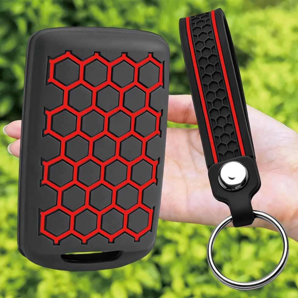For Mazda 3 CX-30 CX-5 6 CX-9 CX-50 CX-90 CX-70 MX-5 Flexible Remote Fob Case With Finger Loop And Key Ring