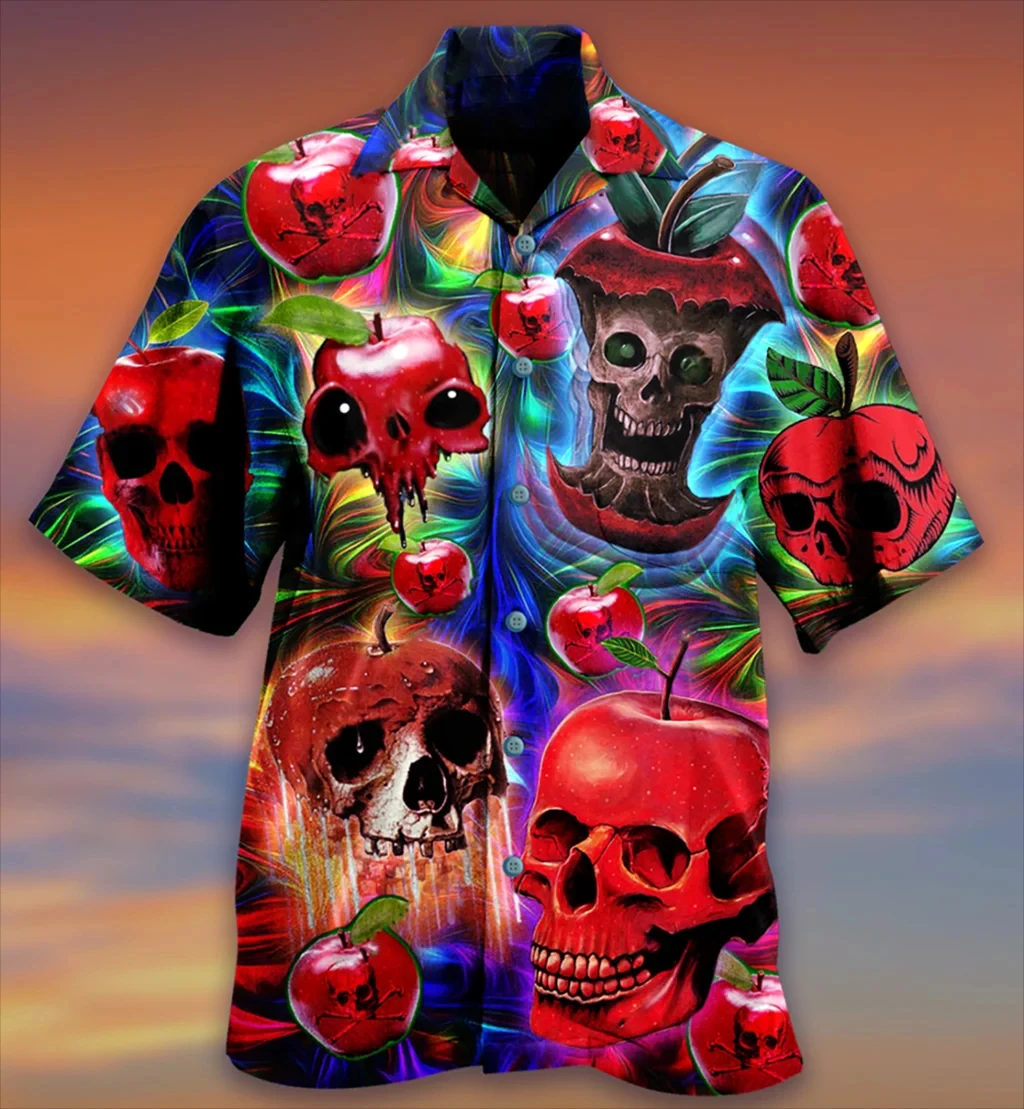 Summer Hawaiian  Shirts Men\'s Shirts Harajuku Vintage Oversized Men\'s Clothing Beach Prom Print Tops Unisex Fashion Short Sleeve