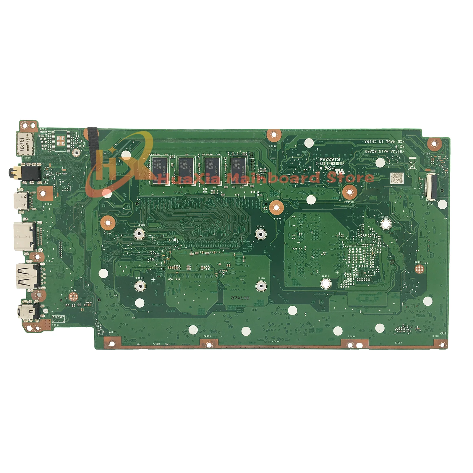 Placa-mãe portátil para ASUS, Mainboard para X512JA, X512JAW, X512JAU, V5000JA, X712JA, X512JF, X512JP, X512J, X712J, V5000J, S512J, S512J