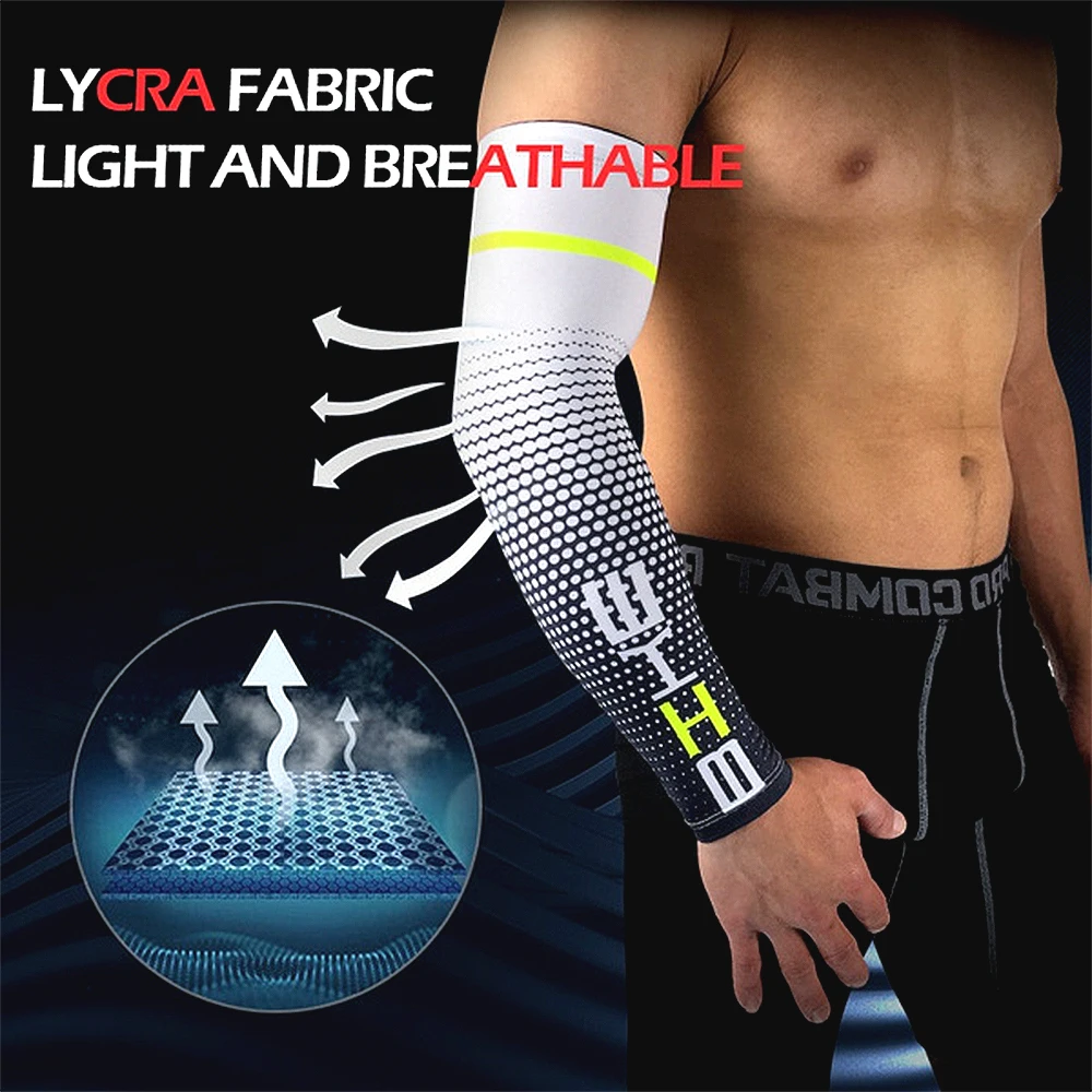 1 Paar Cool Mannen Sport Fietsen Running Fiets Uv Zon Bescherming Manchet Cover Beschermende Arm Mouw Vrouwen Bike Arm Warmers mouwen