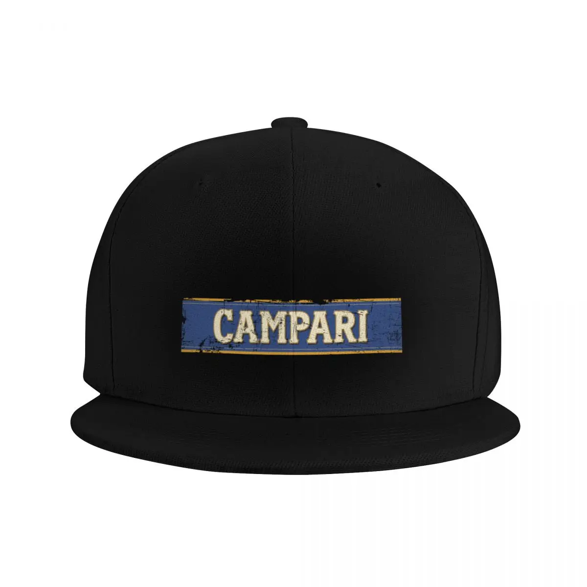 Campari Monogram Distressed Design #2 Baseball Cap Sunscreen Big Size Hat Brand Man cap black Hats Woman Men's