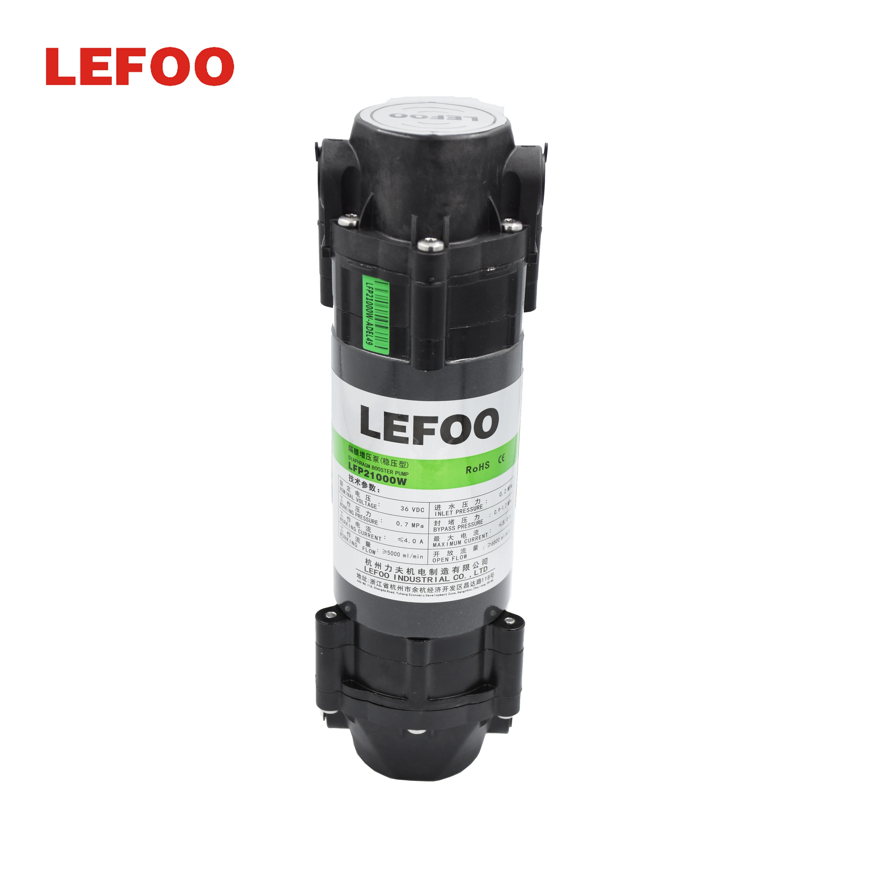 36V 1000 GPD Commercial RO Booster Pump with Large Flow Diaphragm Structure for Purifier & Drinking Water Treatment view 3