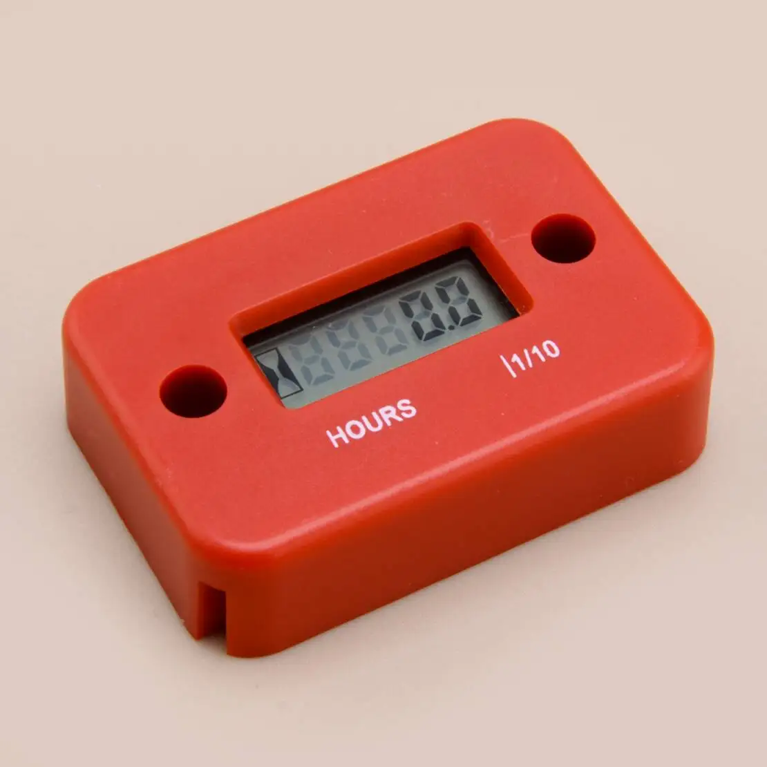 

Red Digital LCD Vibration Hour Counter Operating Hour Counter Engine Hour Meter Fit For Motorcycle Tractor Log Spliter ATV Boat